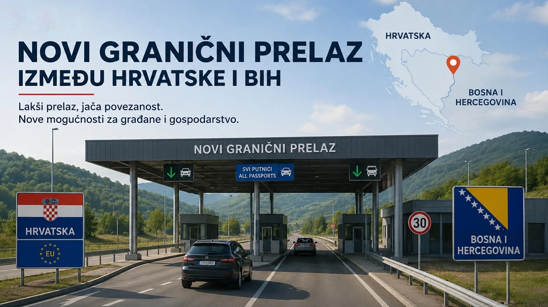 Novi bilateralni sporazum Bosne i Hercegovine i Republike Hrvatske: proširen broj graničnih prelaza